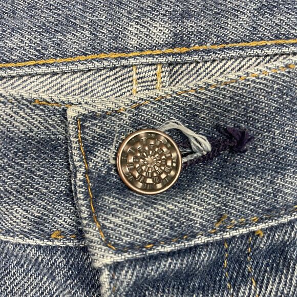 Montgomery Ward Jeans Mens 34x30 Blue Denim Straight Leg Five Pocket Cut 912 - Picture 6 of 16